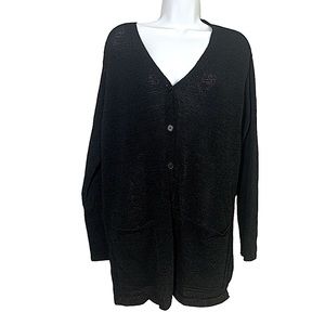 DKNY Button-Up Cardigan M